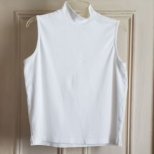 Jennifer Moore Mock Turtleneck Sleeveless Top